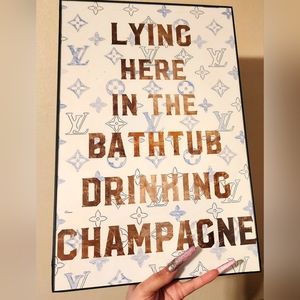 Designer inspired 11"x17 in Framed Wall Art